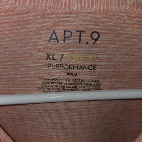 Apt. 9 Men's Orange Polo Shirt - Picture 2 of 3